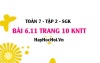 Bài 6.11 trang 10 Toán 7 Tập 2 Kết nối tri thức Bài 6.11 trang 10 Toán 7 Tập 2 Kết nối tri thức